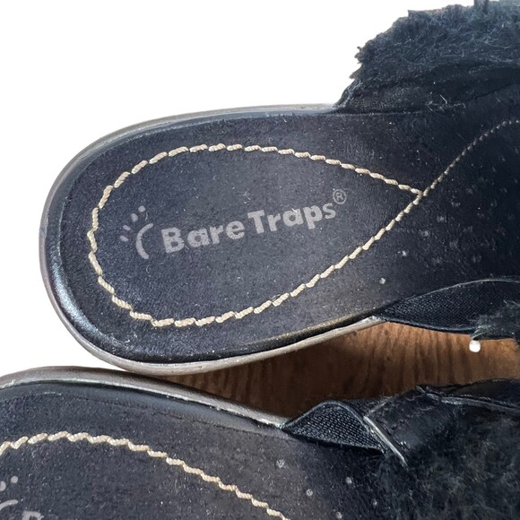 BareTraps Hazy Black Leather Chunky Heeled Mule Size 9 - Picture 7 of 9